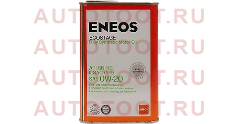 Масло моторное синтетическое ENEOS Ecostage 0W-20 SN/RC, GF-5 1л 8801252022015 eneos – купить в Омске. Цены, характеристики, фото в интернет-магазине autotoot.ru