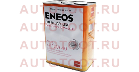 Масло моторное полусинтетическое ENEOS Super Gasoline 10W-40 SL 4л oil1357 eneos – купить в Омске. Цены, характеристики, фото в интернет-магазине autotoot.ru