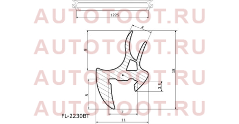 Молдинг лобового стекла TOYOTA KLUGER/HIGHLANDER 00-07 fl-2230bt flexline – купить в Омске. Цены, характеристики, фото в интернет-магазине autotoot.ru