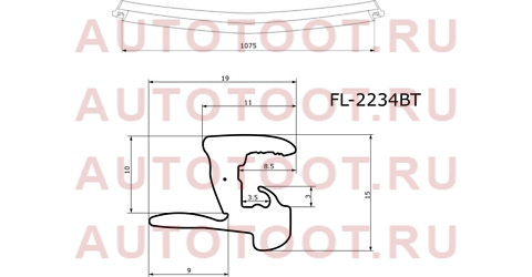 Молдинг лобового стекла PEUGEOT 206 06-12 fl-2234bt flexline – купить в Омске. Цены, характеристики, фото в интернет-магазине autotoot.ru