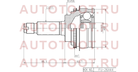 Шрус наружный SUBARU IMPREZA GF8 4WD 98- FORESTER SF9 fu26a44 hdk – купить в Омске. Цены, характеристики, фото в интернет-магазине autotoot.ru