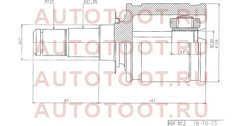 Шрус внутренний TOYOTA LAND CRUISER 200 2UZFE/1VDFTV 07- into23 hdk – купить в Омске. Цены, характеристики, фото в интернет-магазине autotoot.ru