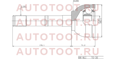 Шрус наружный TOYOTA LAND CRUISER 80 94-98 длинный to030 hdk – купить в Омске. Цены, характеристики, фото в интернет-магазине autotoot.ru