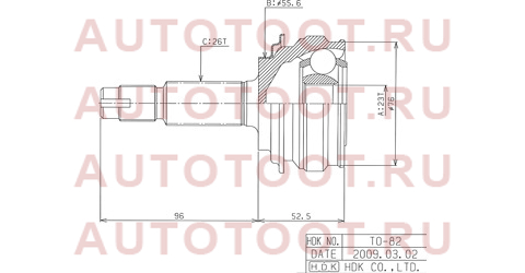 TOYOTA Corolla 07->/Yaris 05-> to082 hdk – купить в Омске. Цены, характеристики, фото в интернет-магазине autotoot.ru