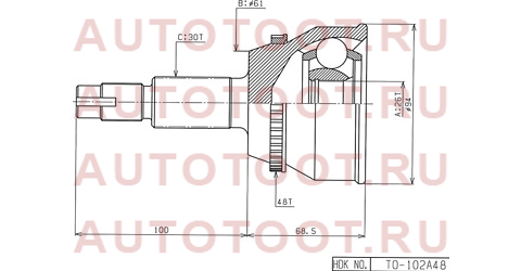 Шрус наружный TOYOTA CAMRY 2GR-FE GSV40 6AT 06-/LEXUS ES240/350 to102a48 hdk – купить в Омске. Цены, характеристики, фото в интернет-магазине autotoot.ru