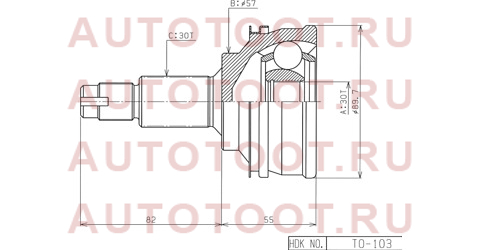 Шрус наружный LEXUS IS250/350 GSE25 05-/GS460/430/350 GRS196 05-/TOYOTA MARK X GRX135 10-4WD to103 hdk – купить в Омске. Цены, характеристики, фото в интернет-магазине autotoot.ru