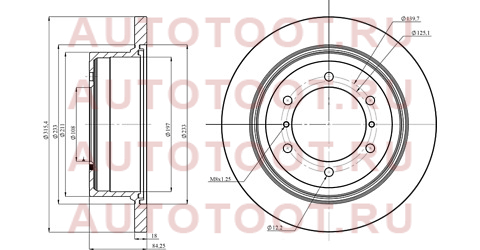 Диск тормозной (Сзади) Mitsubishi Delica 94-07 / Pajero 91-03 / Pajero Sport 96-08 / Challenger 96-0 hsdb0160 hosu – купить в Омске. Цены, характеристики, фото в интернет-магазине autotoot.ru