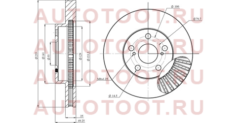 Диск тормозной Toyota Allion (T240) 01-07 / Caldina (T190,T210) 92-02 / Premio 01-07 / Prius (NHW20, hsdb0176 hosu – купить в Омске. Цены, характеристики, фото в интернет-магазине autotoot.ru