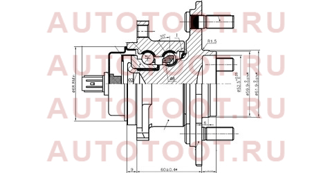 Ступичный узел задн. TOYOTA MARK X ZIO/RAV4 07-/LEXUS HS250H 09-/NX200T 14- 3dacf026f-17cs koyo – купить в Омске. Цены, характеристики, фото в интернет-магазине autotoot.ru