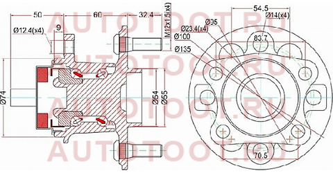 Ступичный узел задн. TOYOTA VITZ KSP90,NCP9#,SCP90/RACTIS NCP10#,SCP100/BELTA #SP92 05- (с ABS) 3dacf026f-24hs koyo – купить в Омске. Цены, характеристики, фото в интернет-магазине autotoot.ru