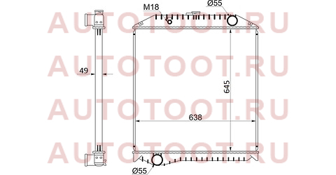 Радиатор HINO RANGER J08C FD1/FE1/GD1 94-99 ky-hi0001-1 koyo – купить в Омске. Цены, характеристики, фото в интернет-магазине autotoot.ru