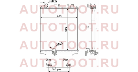 Радиатор HINO DUTRO/DYNA/TOYOACE XZU3## S05C/S05D 99- ky-hi0004 koyo – купить в Омске. Цены, характеристики, фото в интернет-магазине autotoot.ru