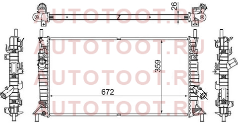 Радиатор MAZDA 3 1.4/1.6/1.6D/2.0/2.0D 03-09/FORD FOCUS II/C-MAX 1.4/1.6/1.6D/1.8/1.8TD/2.0/2 ky-mz0008 koyo – купить в Омске. Цены, характеристики, фото в интернет-магазине autotoot.ru