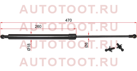 амортизатор капота!\ Toyota Land Cruiser Prado 120 02-09 8092503 lesjofors – купить в Омске. Цены, характеристики, фото в интернет-магазине autotoot.ru