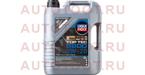 Масло моторное LIQUI MOLY Top Tec 6600 0W-20 SP/C5/C6 GF-6A 5л 21411 liqui%20moly – купить в Омске. Цены, характеристики, фото в интернет-магазине autotoot.ru