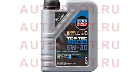 Масло моторное LIQUI MOLY Top Tec 4600 5W-30 SN/C2/C3 1л 2315 liqui%20moly – купить в Омске. Цены, характеристики, фото в интернет-магазине autotoot.ru