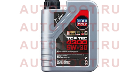 Масло моторное LIQUI MOLY Top Tec 4300 5W-30 C2 1л 2323 liqui%20moly – купить в Омске. Цены, характеристики, фото в интернет-магазине autotoot.ru