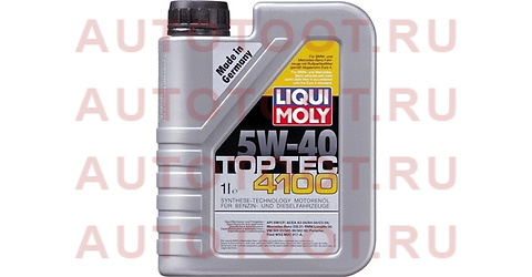 Масло моторное LIQUI MOLY Top Tec 4100 5W-40 SN/C3 1л 9510 liqui%20moly – купить в Омске. Цены, характеристики, фото в интернет-магазине autotoot.ru