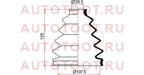 Пыльник ШРУСа наружный TOYOTA LAND CRUISER 100 ##J101 98-07 02145 maruichi – купить в Омске. Цены, характеристики, фото в интернет-магазине autotoot.ru