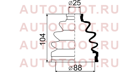 Пыльник шруса наружный ISUZU ELF NKS71,NMS85 93-/MAZDA TITAN LHS69 04-/MAZDA 626 94-(2 хомута. резин 06413 maruichi – купить в Омске. Цены, характеристики, фото в интернет-магазине autotoot.ru