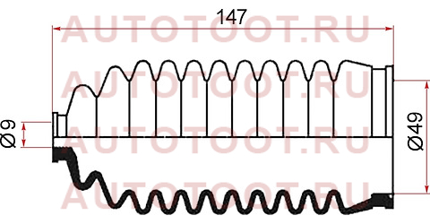 Пыльник рулевой рейки TOYOTA SV3#/SV4#/ST18# 26486 maruichi – купить в Омске. Цены, характеристики, фото в интернет-магазине autotoot.ru