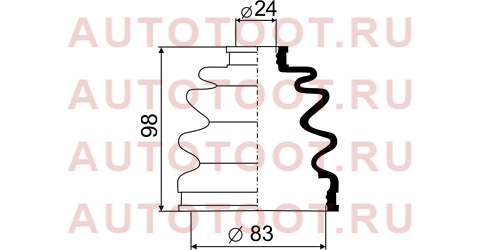 Пыльник ШРУСа наружный TOYOTA CAMRY SV32 90-92/MITSUBISHI GALANT 83-96 66419 maruichi – купить в Омске. Цены, характеристики, фото в интернет-магазине autotoot.ru