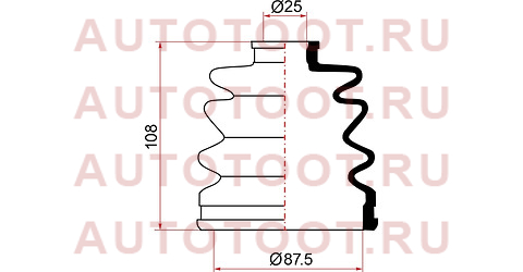 Пыльник ШРУСа наружный TOYOTA CAMRY ACV40,ACV51 06- 66421 maruichi – купить в Омске. Цены, характеристики, фото в интернет-магазине autotoot.ru