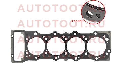 Прокладка ГБЦ MITSUBISHI PAJERO/MONTERO 4M41 3.2 99- (A SIZE выступ поршней - T=0,475) me204037 mitsubishi – купить в Омске. Цены, характеристики, фото в интернет-магазине autotoot.ru