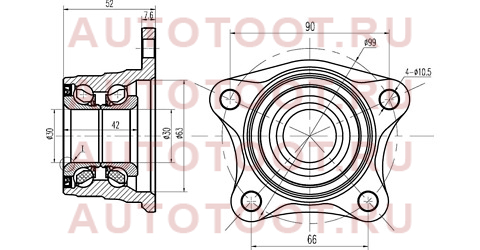 Полуступица задняя TOYOTA CORONA/CARINA/CALDINA 2WD 92-01 30bwk10 nsk – купить в Омске. Цены, характеристики, фото в интернет-магазине autotoot.ru