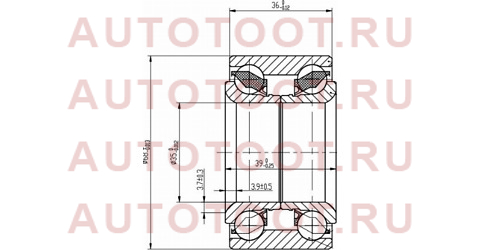 Подшипник передней ступицы NISSAN MARCH/MICRA/CUBE 90-02 35bwd16jb5ca nsk – купить в Омске. Цены, характеристики, фото в интернет-магазине autotoot.ru