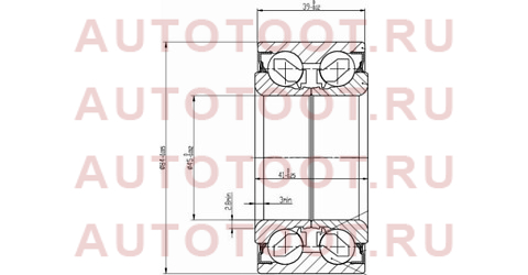 Подшипник передней ступицы HYUNDAI SANTA FE/SONATA(ТАГАЗ)/KIA SPORTAGE 04-/MMC SIGMA/RVR 91-97 45bwd03 nsk – купить в Омске. Цены, характеристики, фото в интернет-магазине autotoot.ru