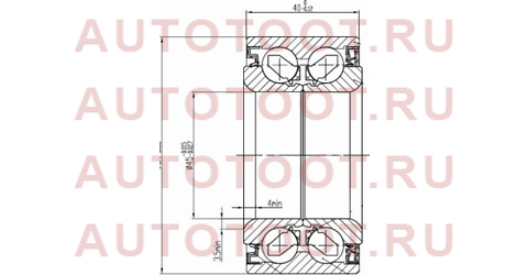 Подшипник передней ступицы HONDA ACCORD/STREAM/STEPWGN/SMX/AVANCIER/ODYSSEY/CR-V98- 45bwd07 nsk – купить в Омске. Цены, характеристики, фото в интернет-магазине autotoot.ru