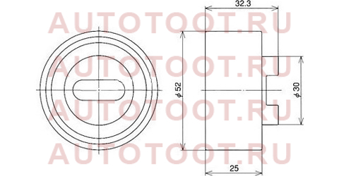 Ролик ремня ГРМ натяжной MAZDA B3/B5 52st2801 nsk – купить в Омске. Цены, характеристики, фото в интернет-магазине autotoot.ru