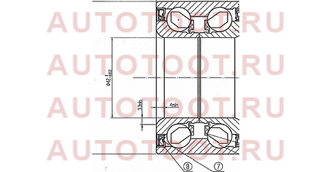 Подшипник передней ступицы MAZDA 3/AXELA BK#, BL# 03-, MAZDA 6 07- (с ABS) au0838-5lxl/l588 ntn – купить в Омске. Цены, характеристики, фото в интернет-магазине autotoot.ru