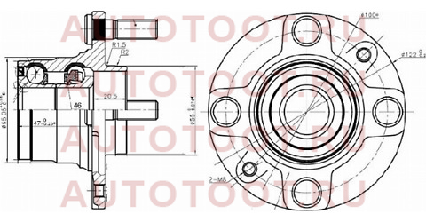 Ступичный узел задн. MAZDA DEMIO DW3W 96-02 4 шпильки (без ABS) hub055-24 ntn – купить в Омске. Цены, характеристики, фото в интернет-магазине autotoot.ru