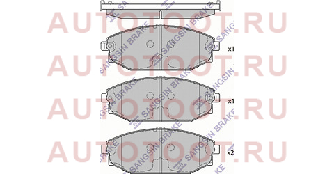 Колодки тормозные перед HYUNDAI GALLOPER 91-/MITSUBISHI PAJERO 97-02/KIA SORENTO 02-08 sp1053 sangsin%20brake – купить в Омске. Цены, характеристики, фото в интернет-магазине autotoot.ru