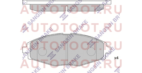 Колодки тормозные перед DAEWOO NEXIA 12-/ZAZ CHANCE 02-/CHEVROLET LANOS 05- ( для диска 236mm) sp1086 sangsin%20brake – купить в Омске. Цены, характеристики, фото в интернет-магазине autotoot.ru