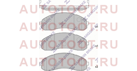 Колодки тормозные перед KIA BONGO III 03- (2 поршня) sp1148 sangsin%20brake – купить в Омске. Цены, характеристики, фото в интернет-магазине autotoot.ru