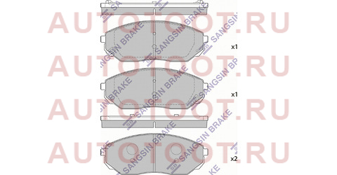 Колодки тормозные перед KIA SORENTO 02- sp1153 sangsin%20brake – купить в Омске. Цены, характеристики, фото в интернет-магазине autotoot.ru