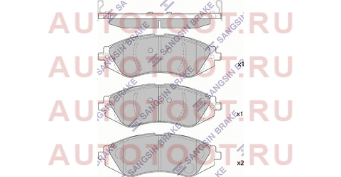 Колодки тормозные перед CHEVROLET LANOS/DAEWOO GENTRA/RAVON NEXIA R3 16- (диск 256mm) sp1159 sangsin%20brake – купить в Омске. Цены, характеристики, фото в интернет-магазине autotoot.ru