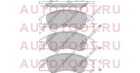 Колодки тормозные перед KIA CERATO 04- sp1167 sangsin%20brake – купить в Омске. Цены, характеристики, фото в интернет-магазине autotoot.ru