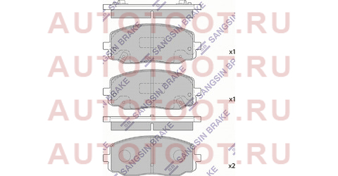 Колодки тормозные перед KIA PICANTO 04-/HYUNDAI I10 07- sp1172 sangsin%20brake – купить в Омске. Цены, характеристики, фото в интернет-магазине autotoot.ru