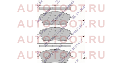 Колодки тормозные перед KIA SORENTO 09- HYUNDAI SANTA-FE 06- sp1194 sangsin%20brake – купить в Омске. Цены, характеристики, фото в интернет-магазине autotoot.ru