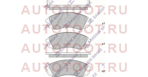 Колодки тормозные перед HYUNDAI STAREX/H1 08- sp1238 sangsin%20brake – купить в Омске. Цены, характеристики, фото в интернет-магазине autotoot.ru