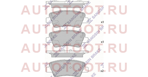 Колодки тормозные зад HYUNDAI SOLARIS 10-17/KIA RIO 10-17/KIA SOUL sp1851 sangsin%20brake – купить в Омске. Цены, характеристики, фото в интернет-магазине autotoot.ru