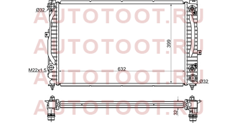 Радиатор AUDI A4/S4 2.4/2.5TD/2.6/2.8 94-00//AUDI A6/S6 2.4/2.7T/2.8 97-04//VW PASSAT B5(96-05)//SKO ad0004 sat – купить в Омске. Цены, характеристики, фото в интернет-магазине autotoot.ru