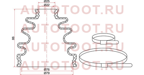 Пыльник шруса наружный TOYOTA CAMRY USA/COROLLA/SV50/ALLION/WISH 4WD 1ZZ (2 хомута. резина) c1036 sat – купить в Омске. Цены, характеристики, фото в интернет-магазине autotoot.ru