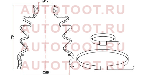 Пыльник шруса внутренний RR HONDA CR-V RD5 (2 хомута. резина) c1717 sat – купить в Омске. Цены, характеристики, фото в интернет-магазине autotoot.ru