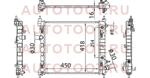 Радиатор CHEVROLET SPARK 10-/RAVON R2 16- ch00021at sat – купить в Омске. Цены, характеристики, фото в интернет-магазине autotoot.ru