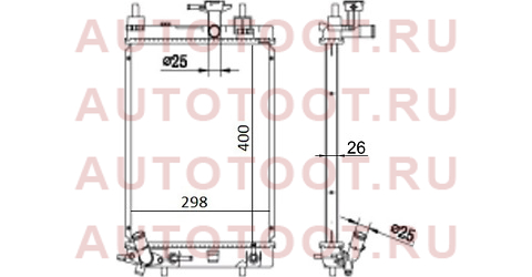 Радиатор DAIHATSU MIRA 2006- da0007 sat – купить в Омске. Цены, характеристики, фото в интернет-магазине autotoot.ru